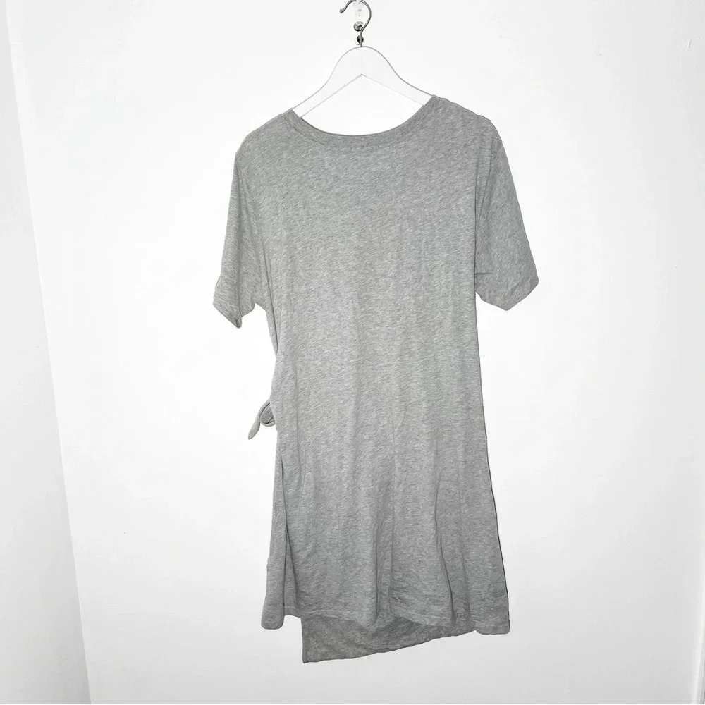New Rails Edie Tie-Waist T-Shirt Dress Grey size XL